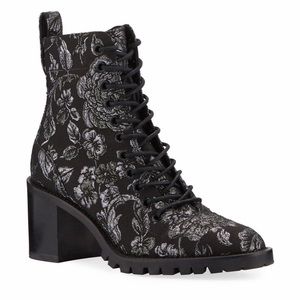 ISO: Jimmy Choo Cruz Brocade Lace-Up Booties